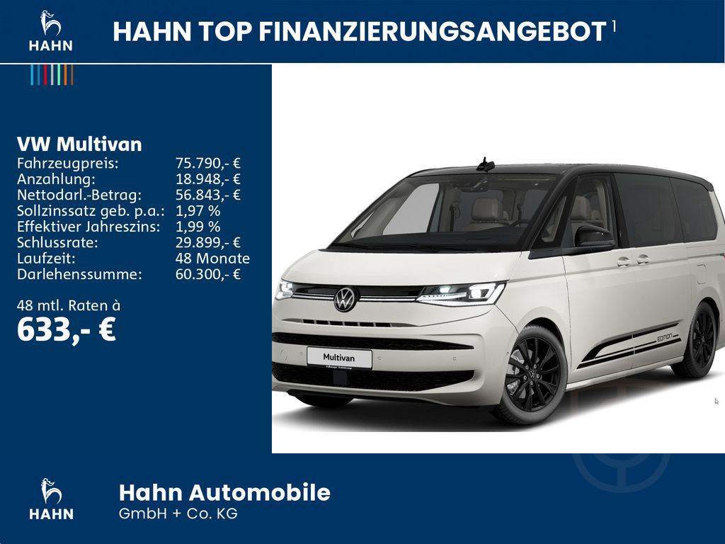 Volkswagen Multivan Edition lang TSI 150kW DSG 7Sitze