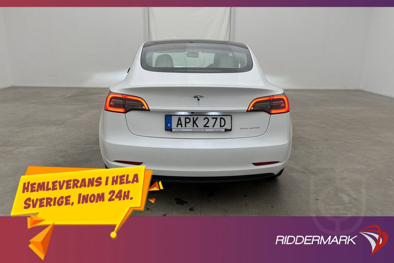 Tesla Model 3 Long Range AWD Autopilot Ljus