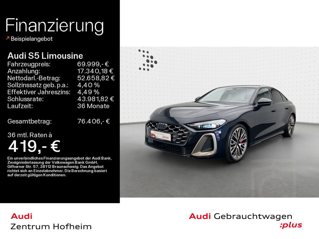 Audi S5 Limousine edition one TFSI S tro*B&O*HUD*Matr
