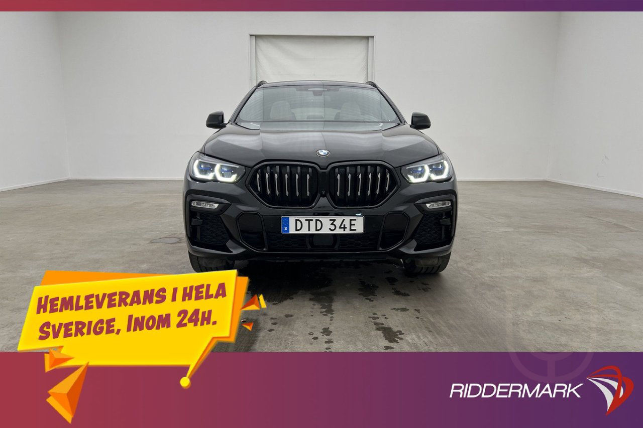 BMW X6 xDrive40i M Sport Pano B&W Sky Komfortstolar 360°