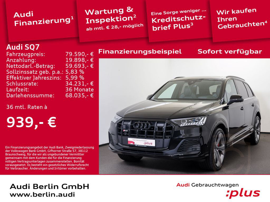 Audi SQ7 competition plus TFSI tiptr. PDC 360°K PANO