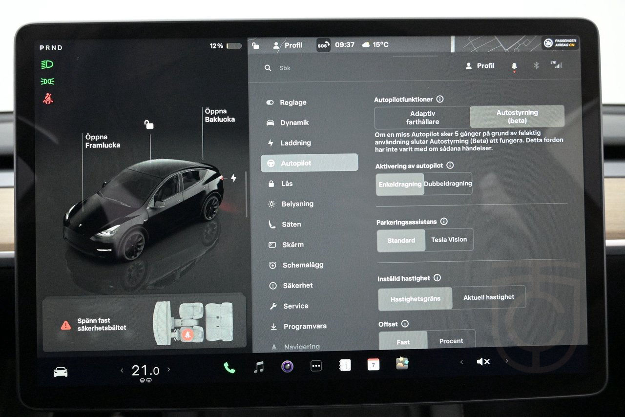 Tesla Model Y Long Range AWD Autopilot 20" Pano