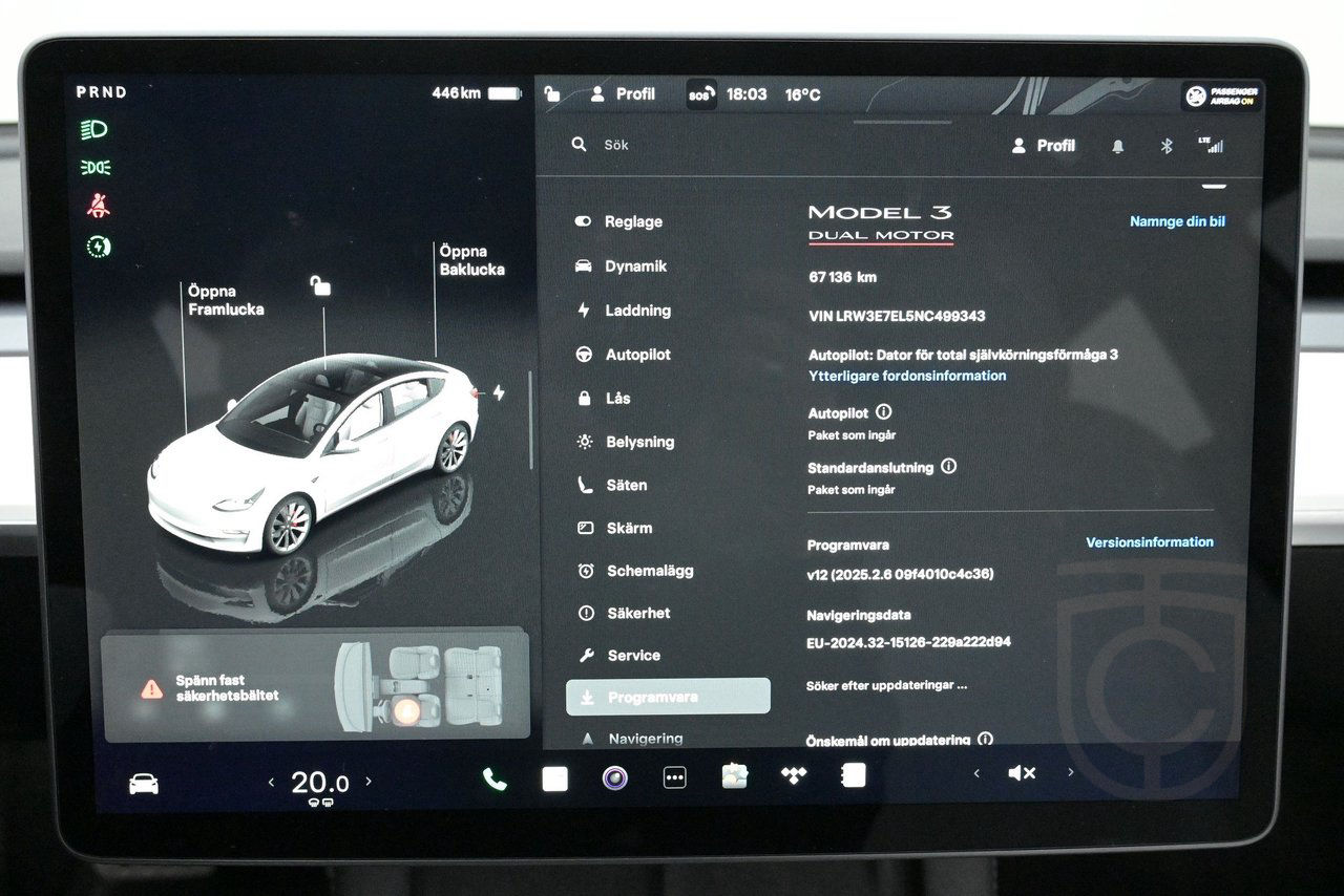 Tesla Model 3 Performance AWD Refresh Autopilot 4,99