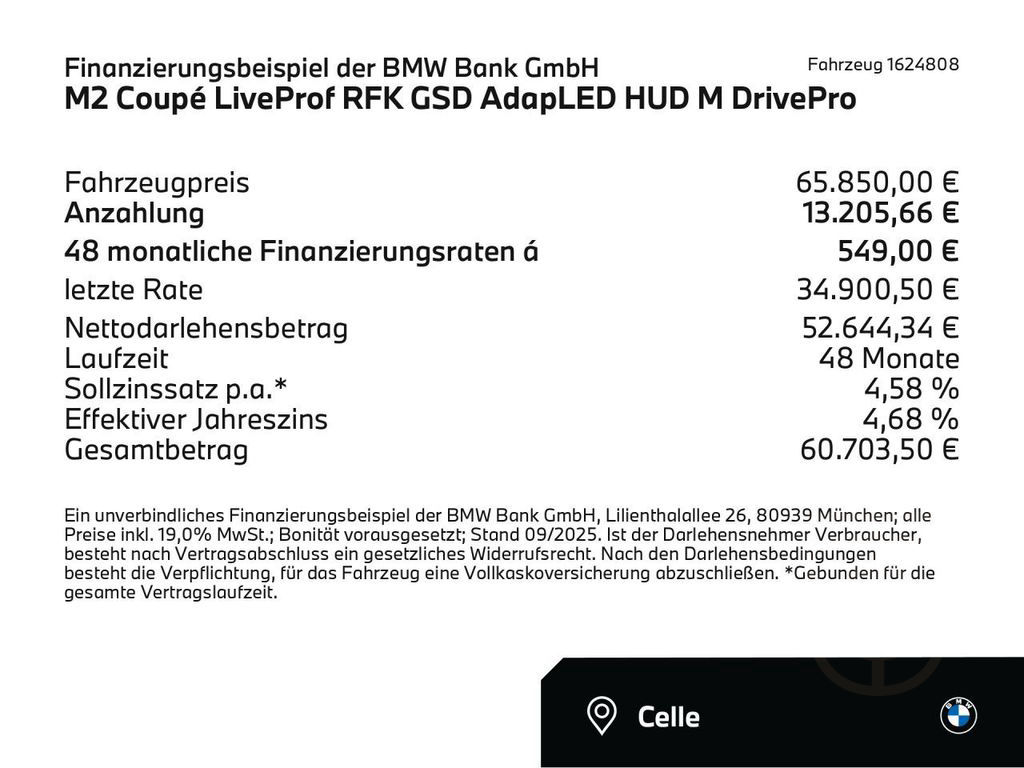 BMW M2 Coupé LiveProf RFK GSD AdapLED HUD M