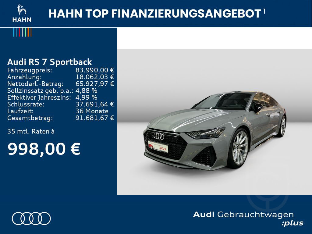 Audi RS 7 Sportback TFSI quattro HUD B&O Matrix Virtu