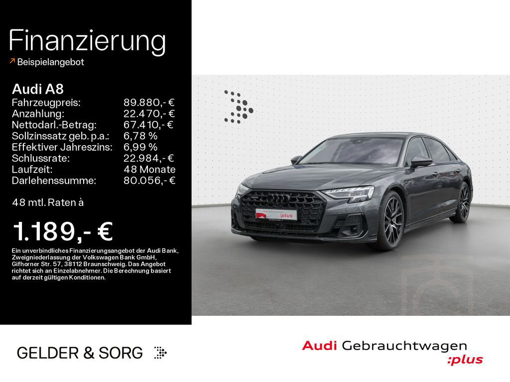 Audi A8 Lang 60 TFSIe qu S line Ruhesitz*Air*B&O*Pano