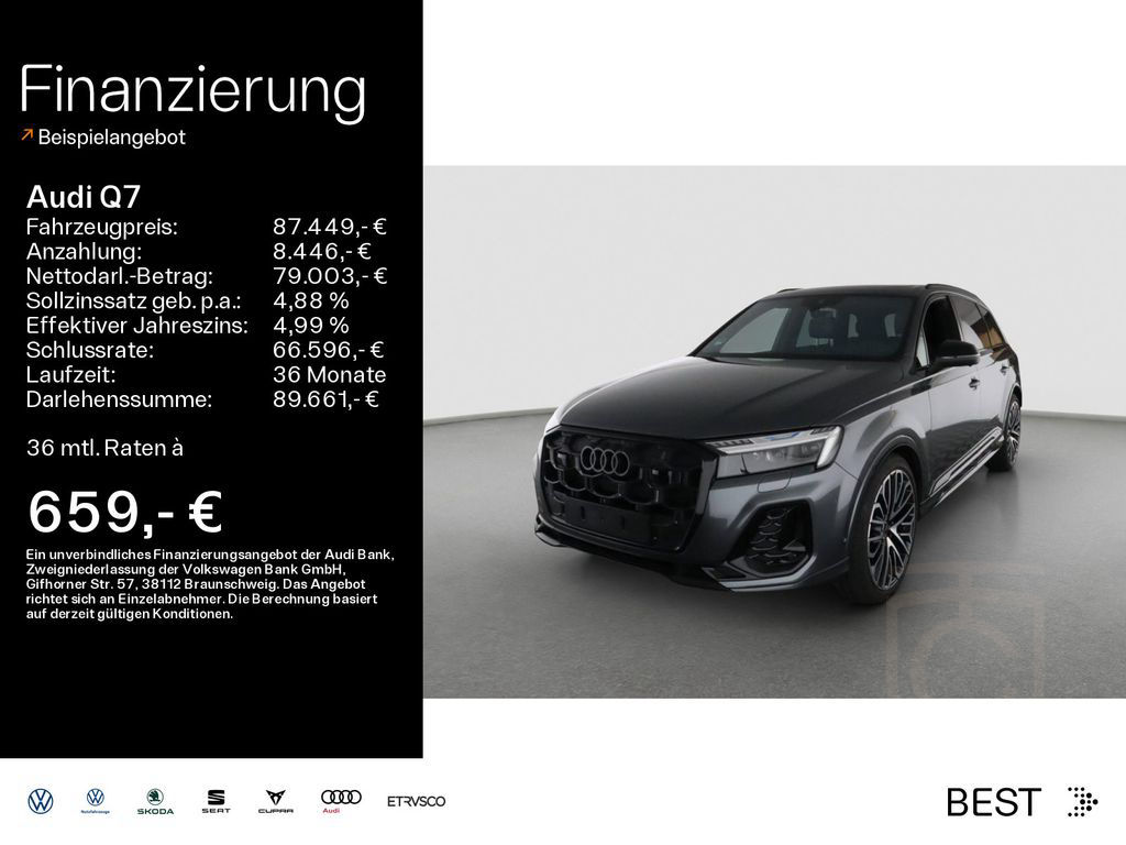 Audi Q7 50 TDI quattro S-LINE*NAVI*7-SITZER*HUD*AHK*P