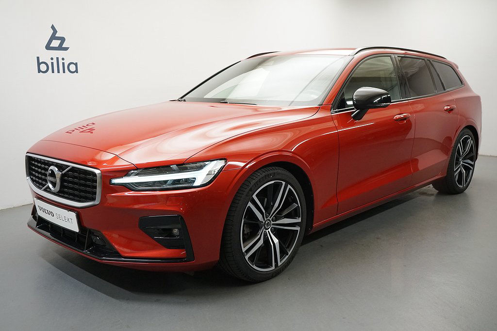 Volvo V60 D3 R-Design. Dragkrok. Navigation. on Call. Miljöklass Euro6d-TE
