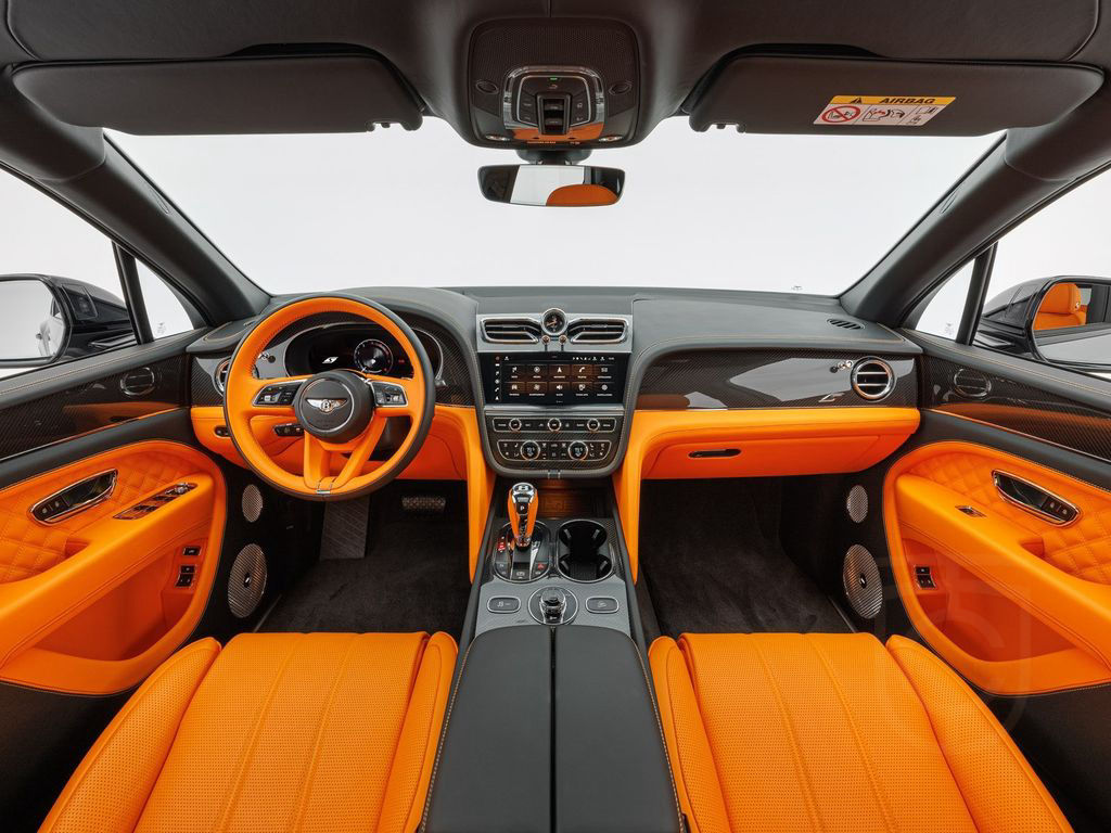 Bentley Bentayga S V8 / Mandarin - Lederfarbe