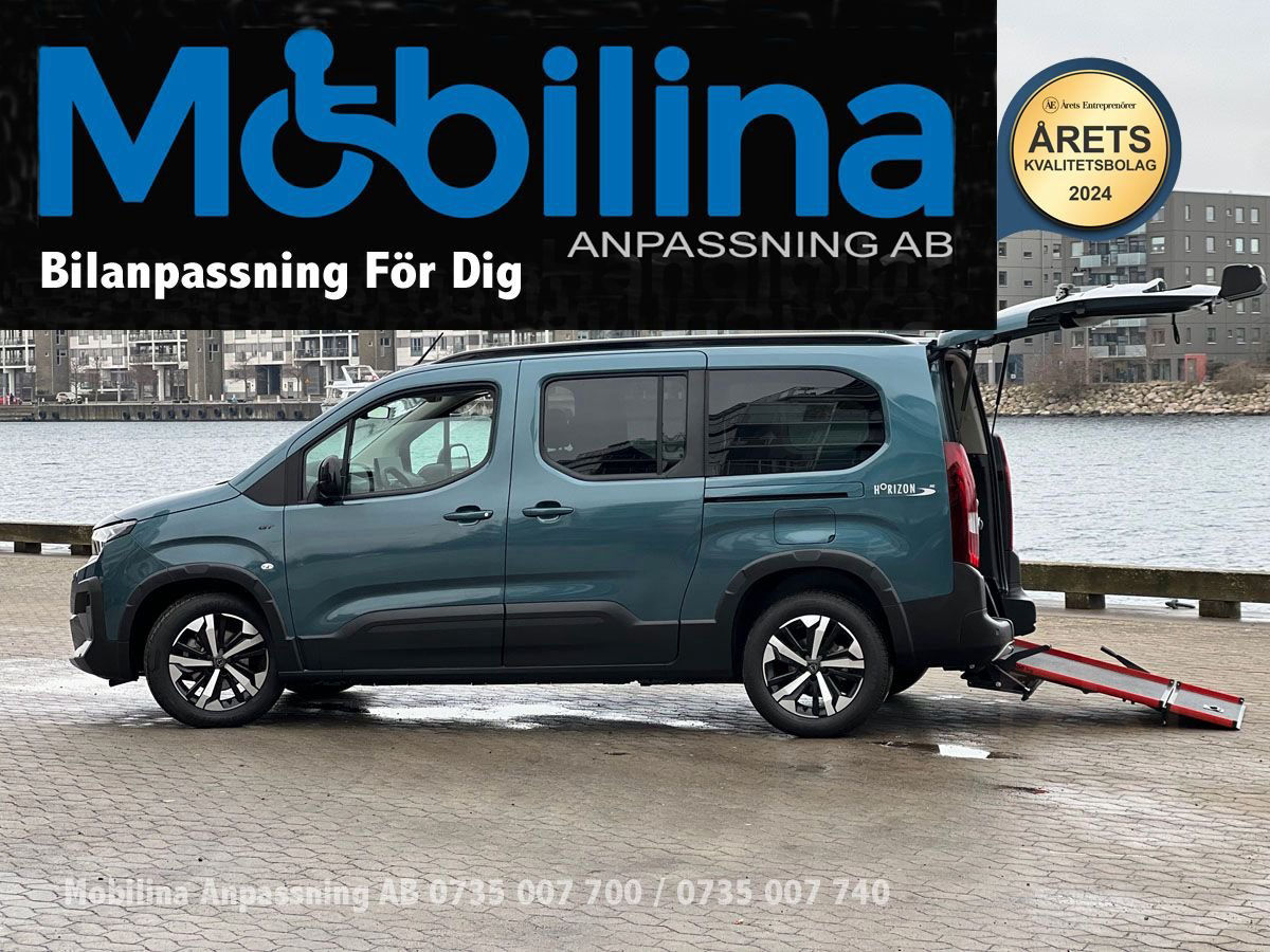 Peugeot Rifter Handikappanpassad Rullstolsbil