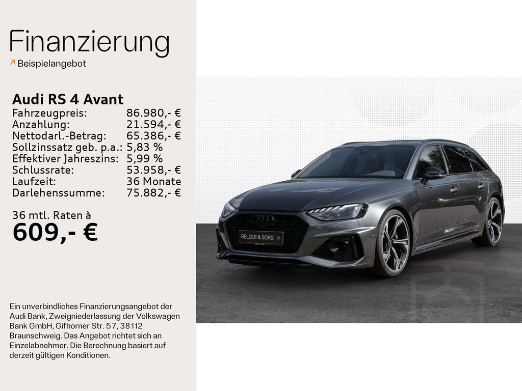Audi RS 4 Avant quattro |B&O|Dynamik|Tour|Matrix|Pano