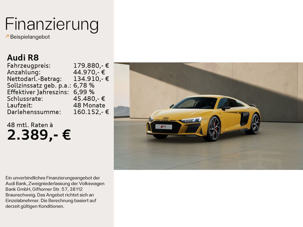 Audi R8 Coupe 5.2 FSI quattro performance B&O*Keramik