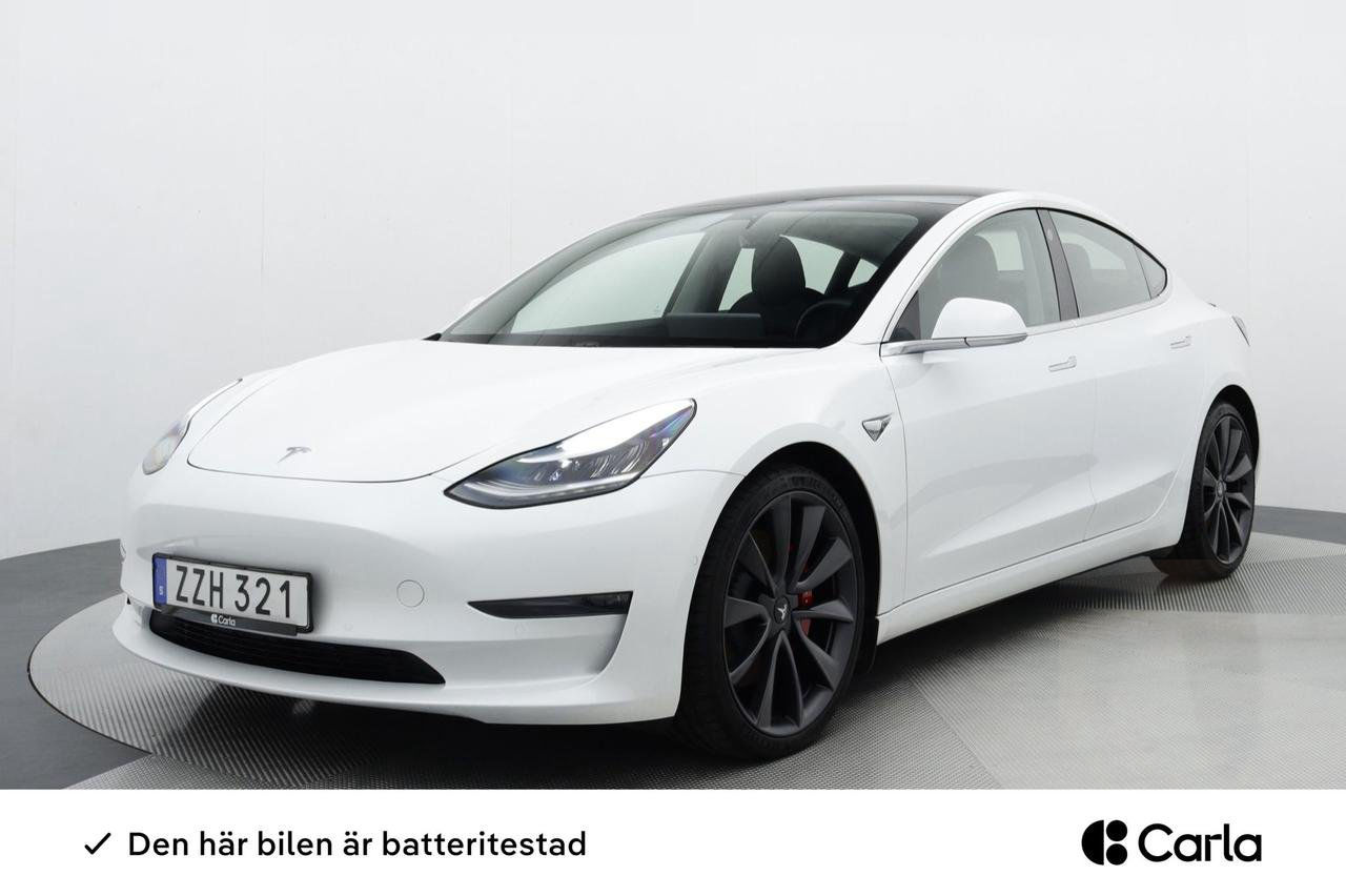 Tesla Model 3 Performance AWD Autopilot Panorama V-hjul
