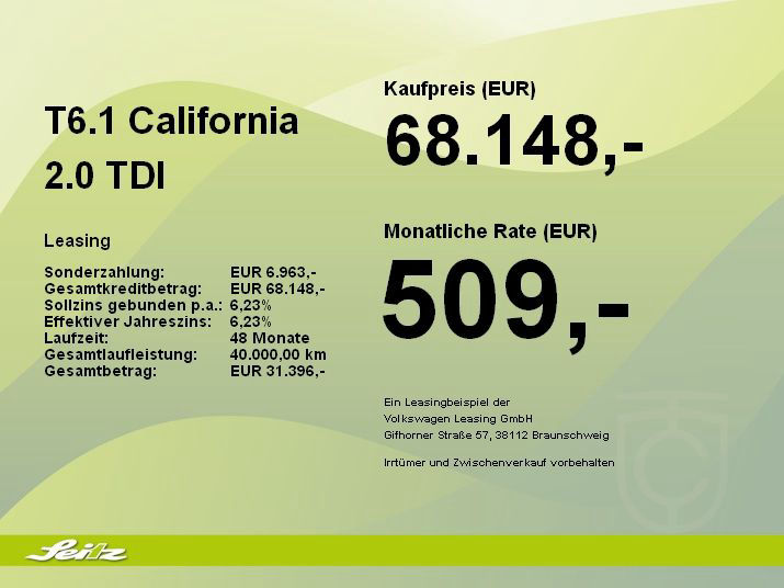 Volkswagen T6.1 California 2.0 TDI KR Beach Tour Edition *A