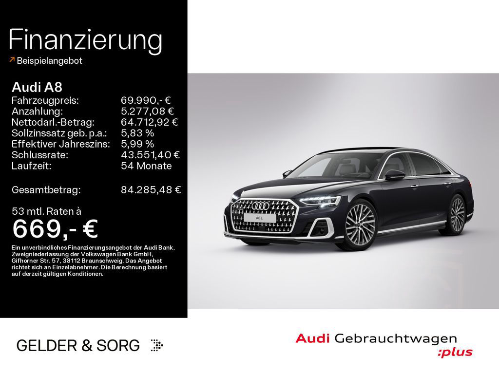 Audi A8 L 60 TFSIe quattro Air*HuD*Pano*B&O*Massage
