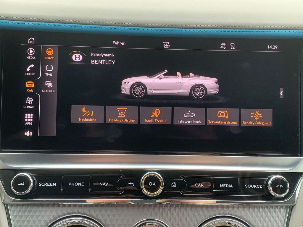 Bentley Continental GTC V8 Mulliner Blackline/Carbon/HUD