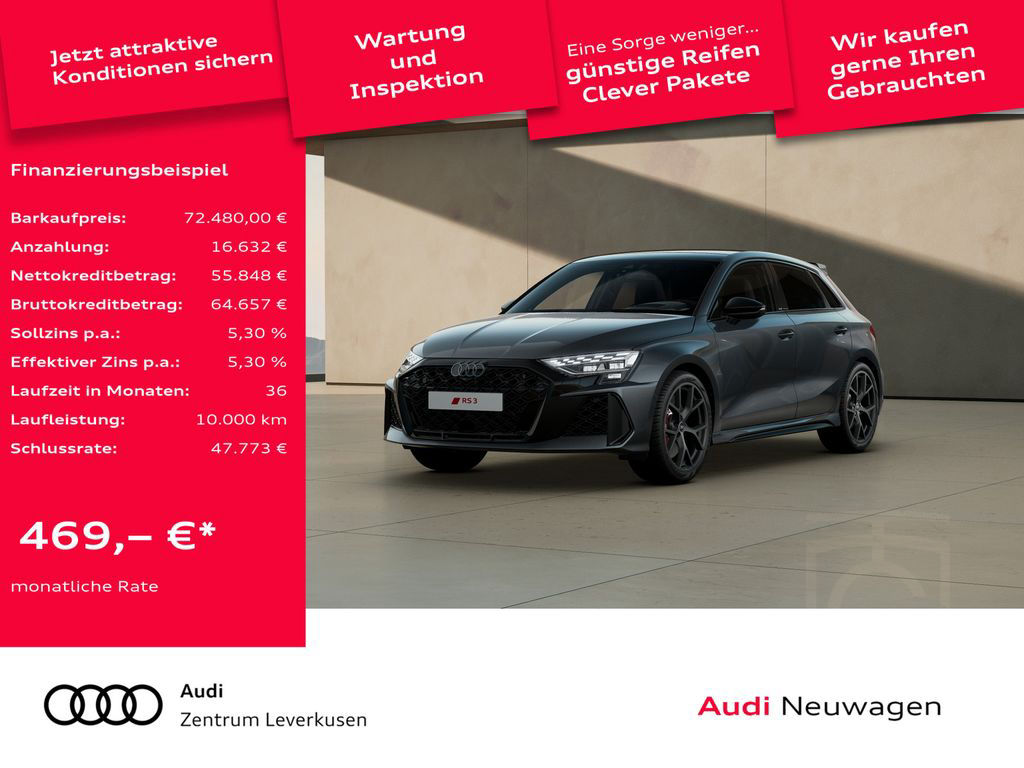 Audi RS3 quattro MATRIX LEDER NAVI SHZ PDC MEMORY KAM