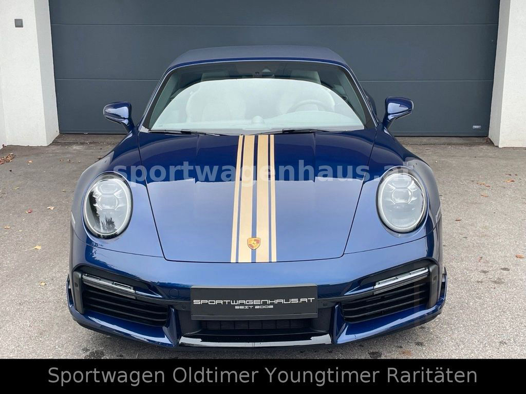 Porsche 911 992 Turbo S Cabrio*Enzianblau*Gold*MWST*