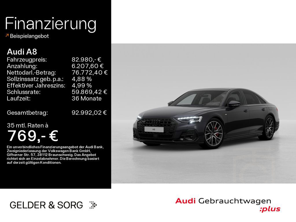 Audi A8 60 TFSIe quattro Matrix*Pano*Air*Massage*B&O