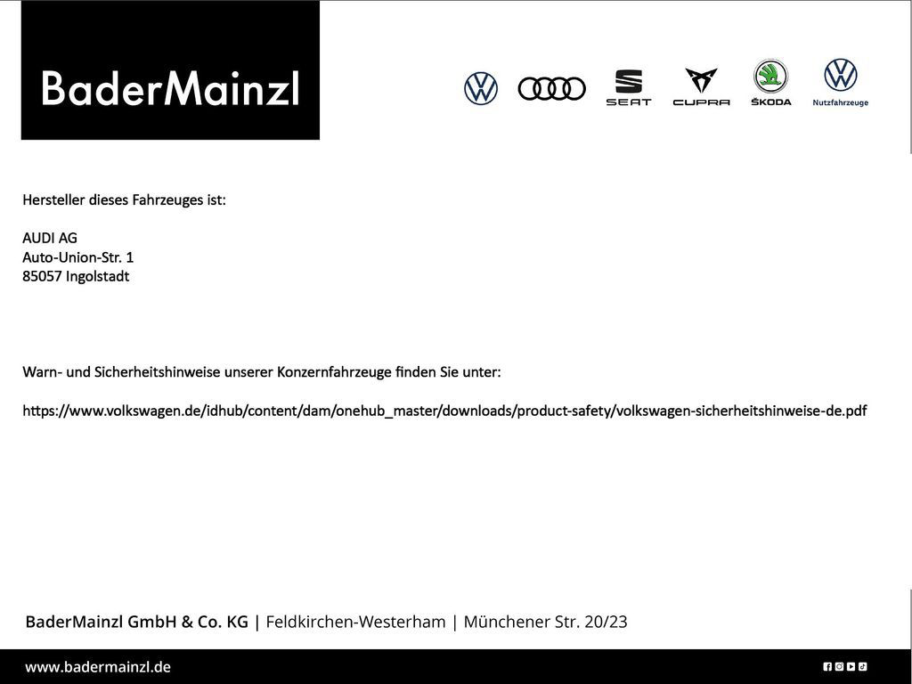 Audi SQ7 4.0 TFSI quattro AHK Stdhz Matrix Pano HUD