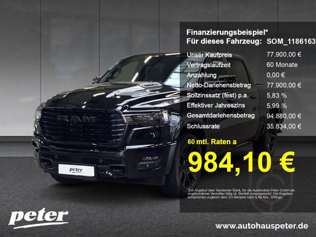 Dodge RAM 1500 MY2025 Laramie Crew Cab 3.0L Hurricane