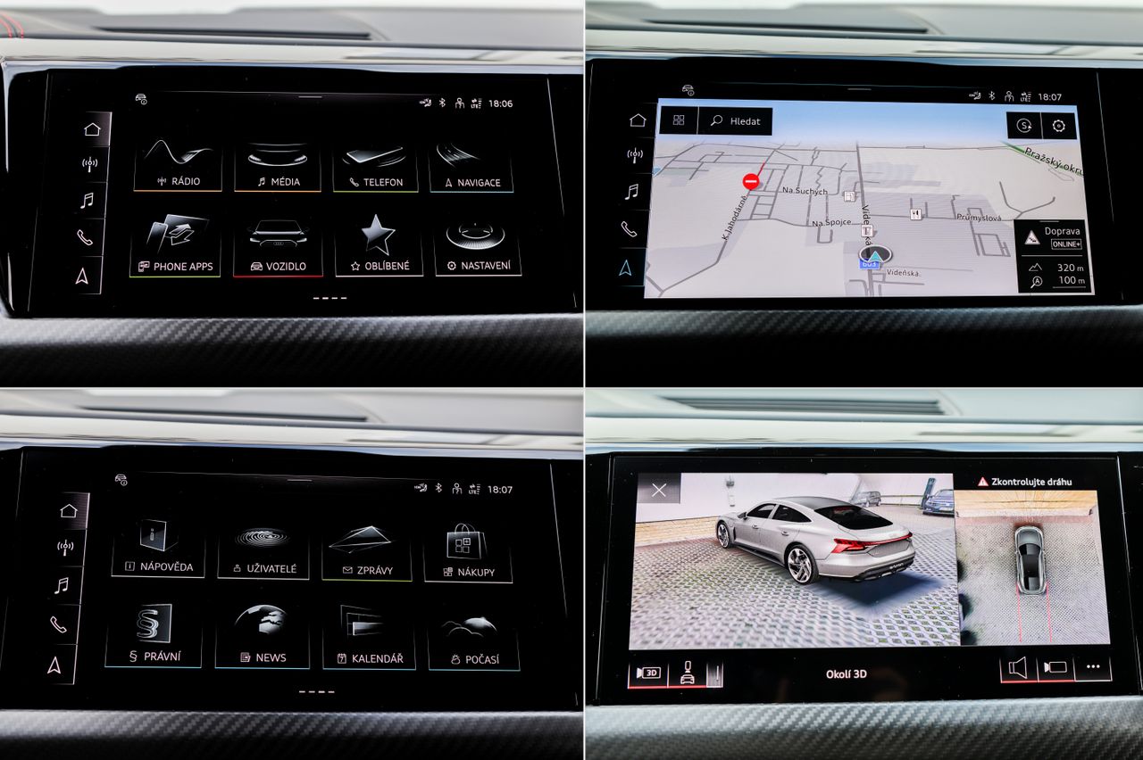 Audi RS e-tron GT/440kW/Masáž/HUD/Noční Vidění SKLADEM