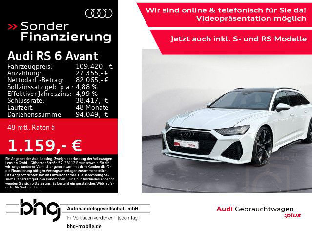 Audi RS6 Avant 4.0 TFSI quattro tiptronic Anhängevor.