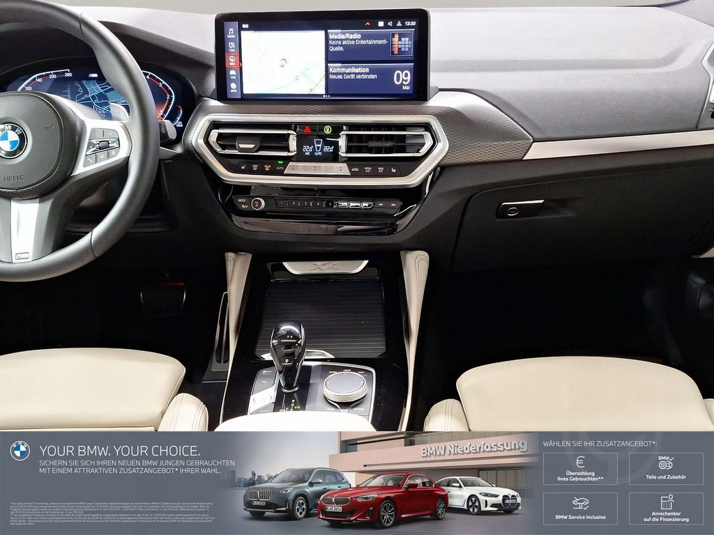 BMW X4 xDrive30d M Sport AHK LiveCockpitProf Laser