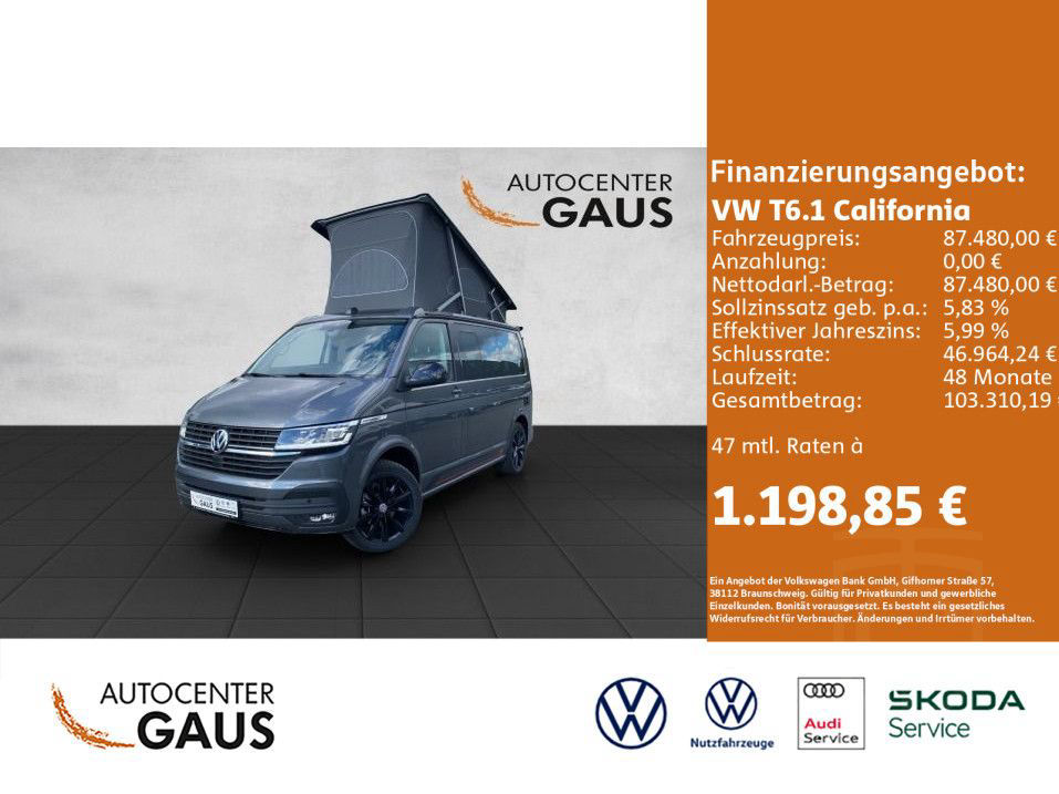 Volkswagen T6.1 California Ocean Aufstelldach 2,0 l 110 kW