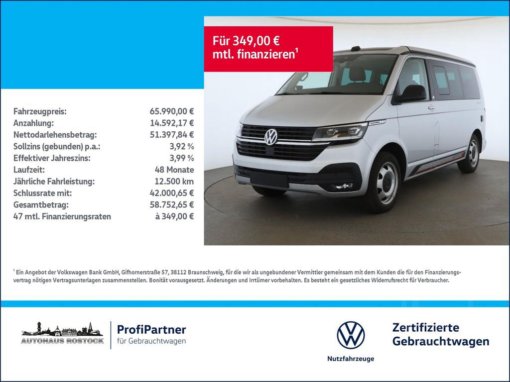 Volkswagen T6.1 California Beach Edition 2.0 TDI DSG LED ST