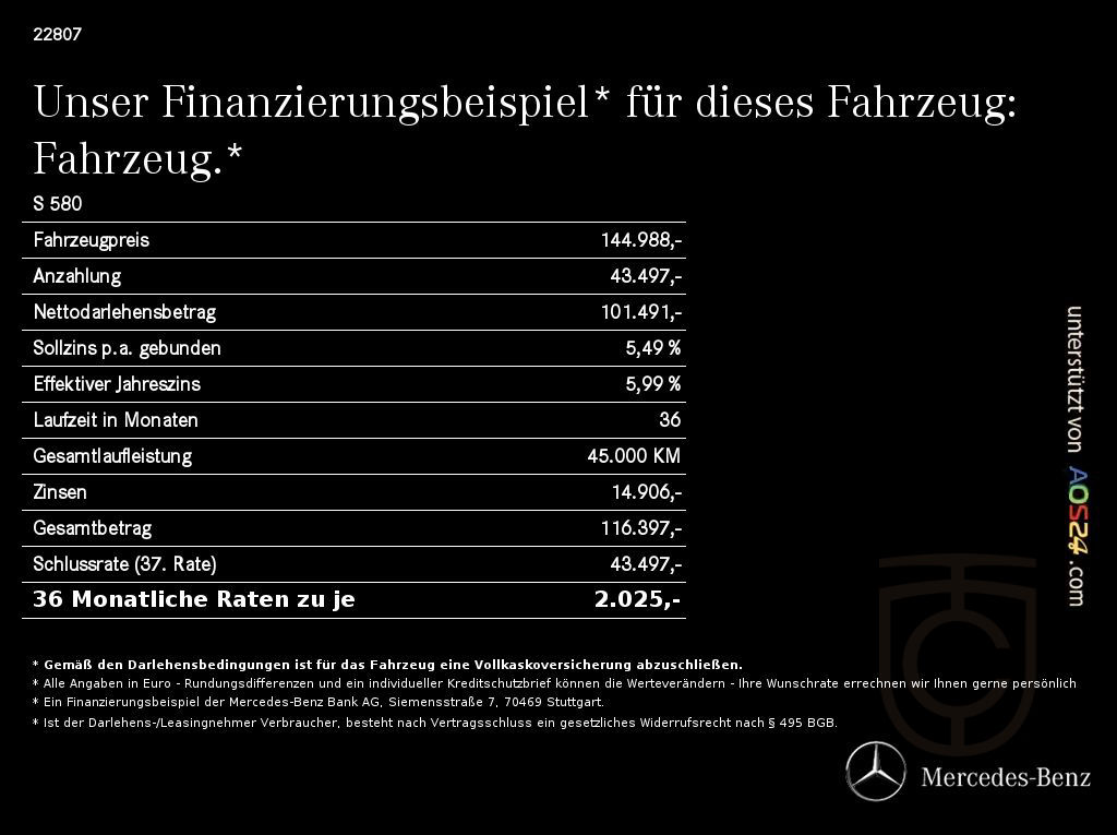 Mercedes-Benz S 580 4M Limo Lang+AMG+PANO+HUD+MASSAGE+DIST+AIR