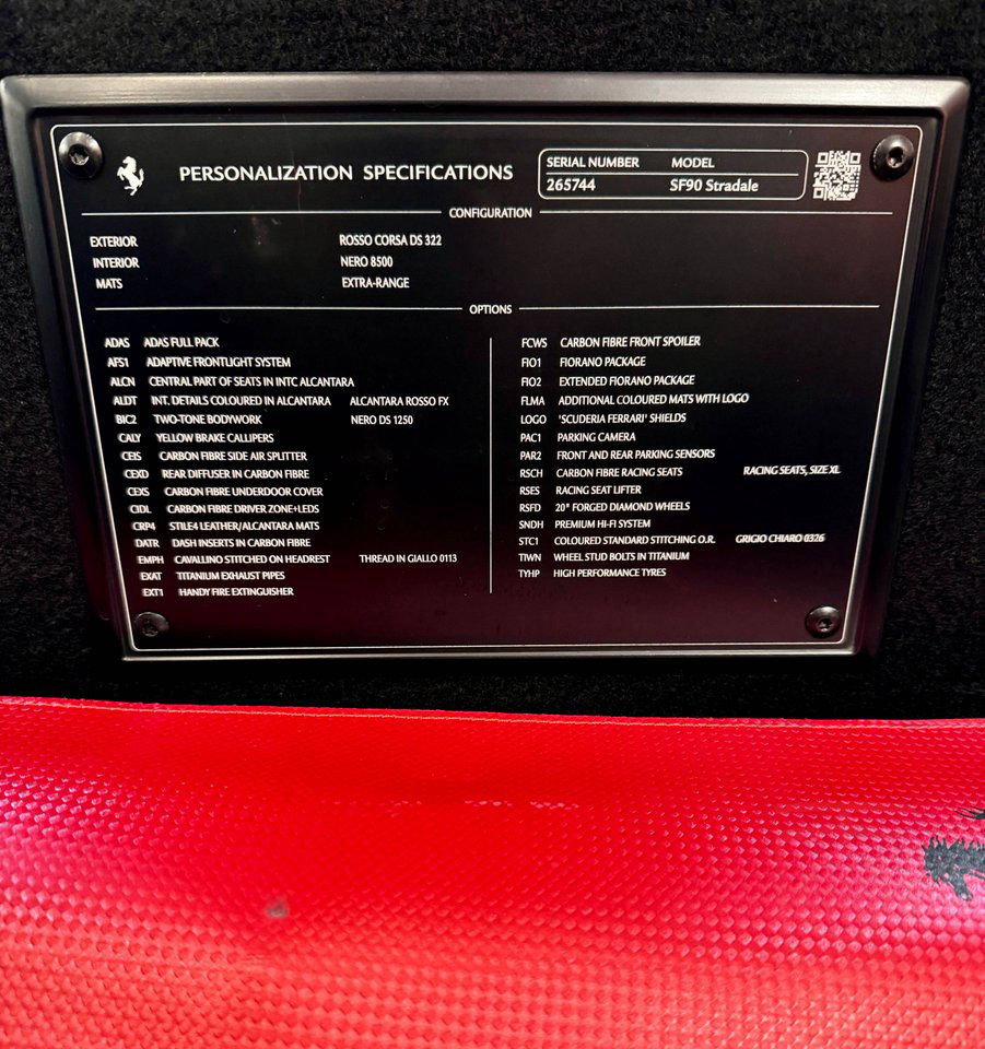 Ferrari SF90 Stradale Assetto Fiorano