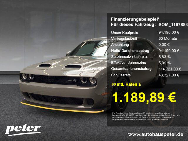 Dodge Challenger SRT Hellcat Jailbreak Widebody