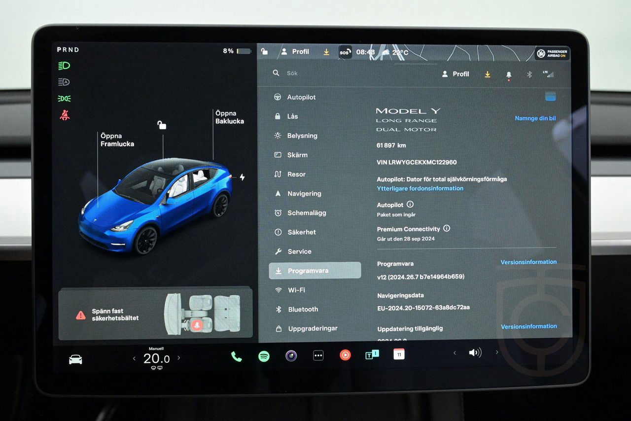 Tesla Model Y Long Range AWD Autopilot Pano