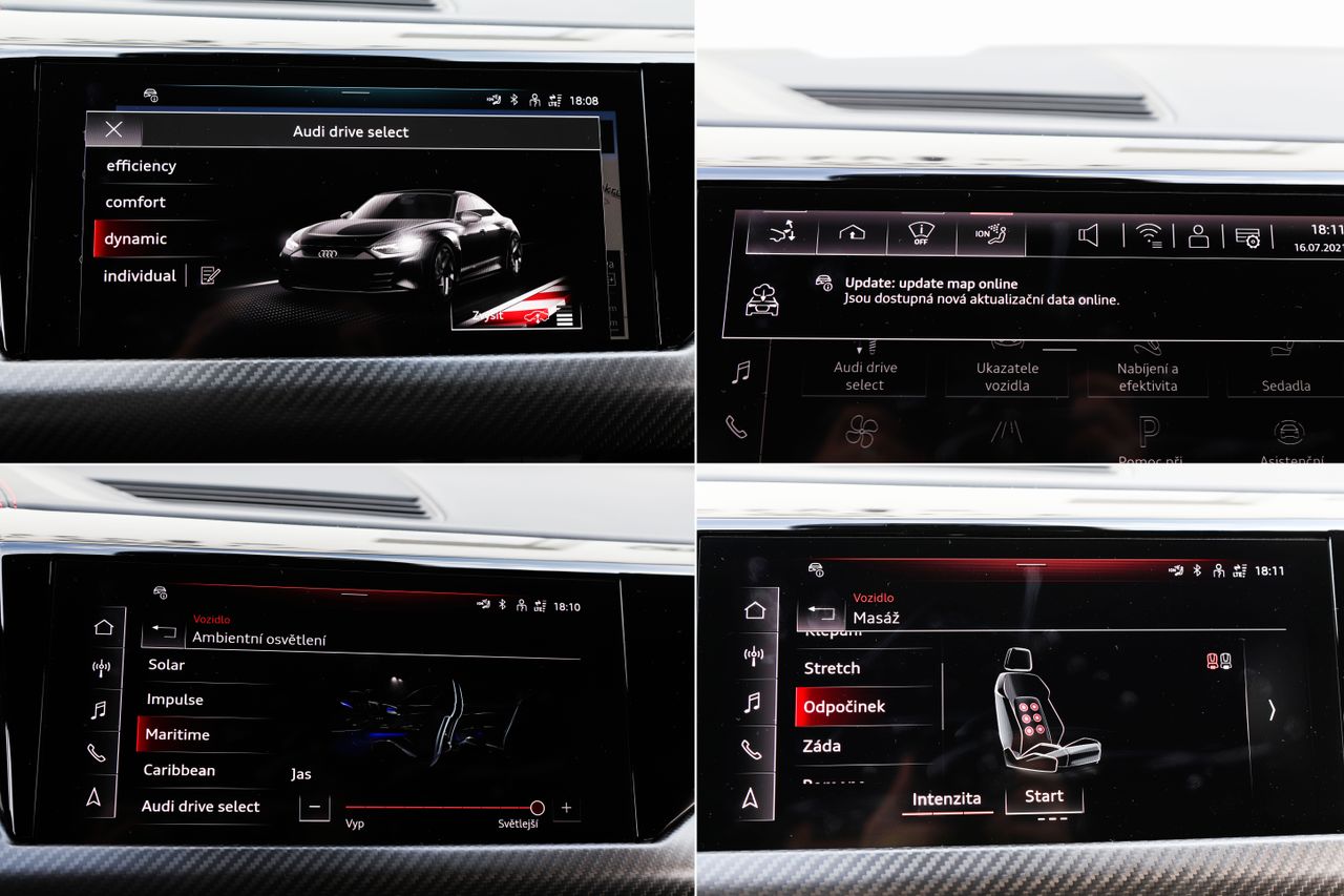 Audi RS e-tron GT/440kW/Masáž/HUD/Noční Vidění SKLADEM