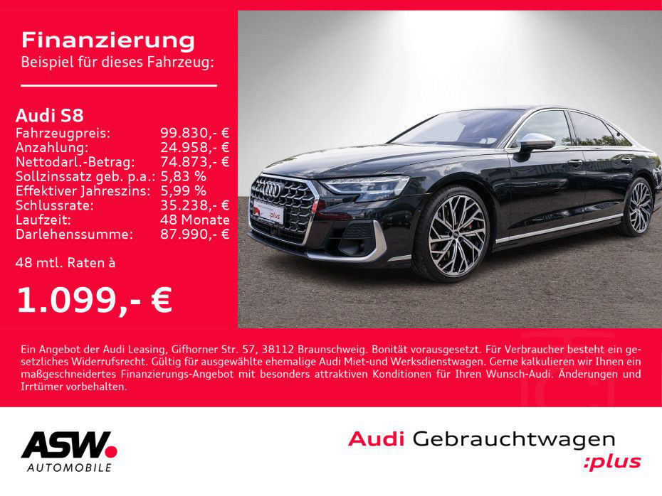 Audi S8 4.0 TFSI quattr Navi Matrix StandHz Pano 360°