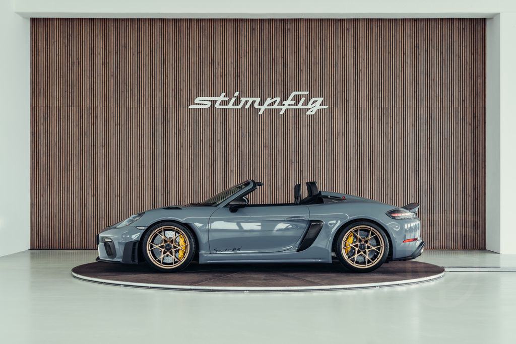 Porsche 718 Boxster Spyder RS, Arktikgrau, Lift, PCCB
