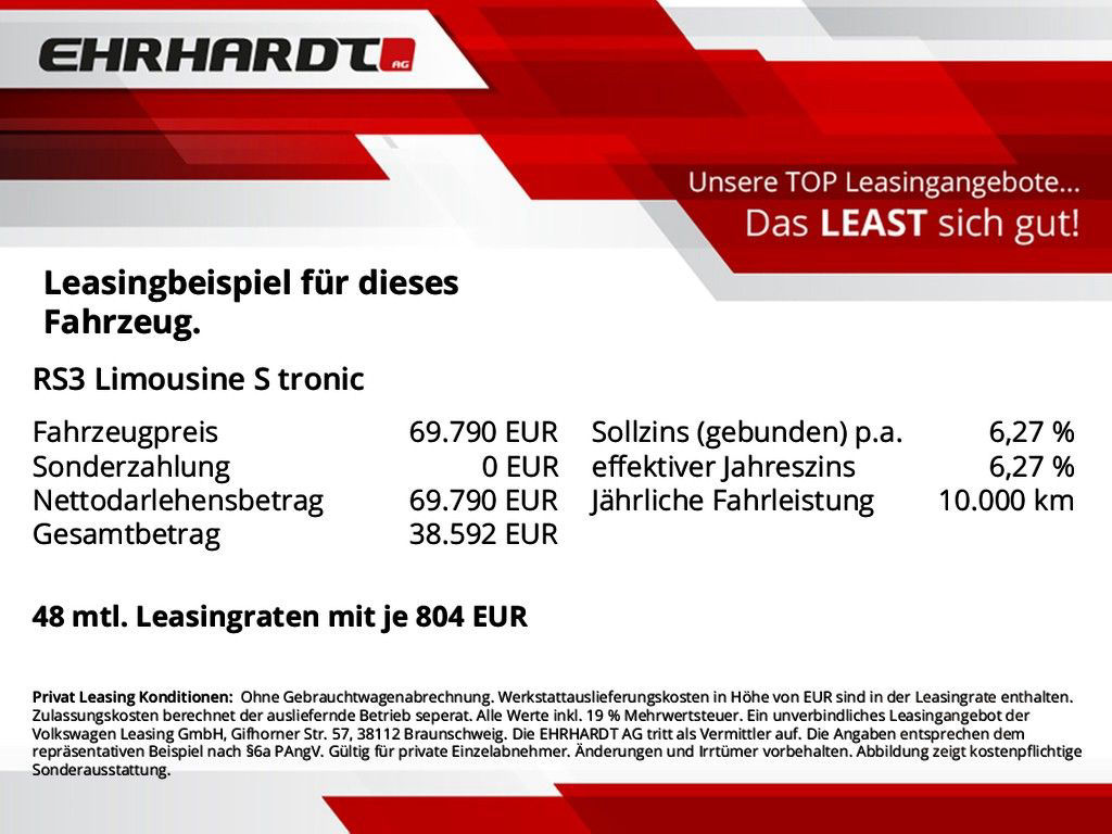 Audi RS3 Limousine S tronic PANO*MATRIX*NAV*SHZ*ACC*P
