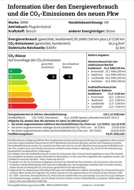 BMW XM AHK|Bowers&Wilkins|23"LM|Massagesitz