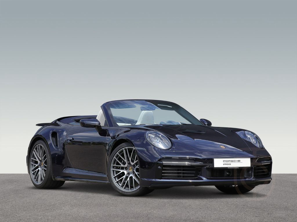 Porsche 992 911 Turbo S Cabrio Leder-crema Burmester