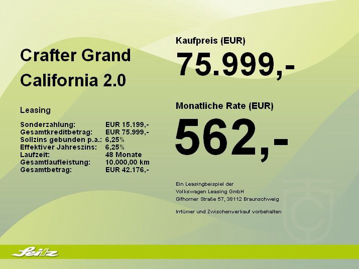 Volkswagen Crafter Grand California 2.0 TDI MR *LED*KAMERA*