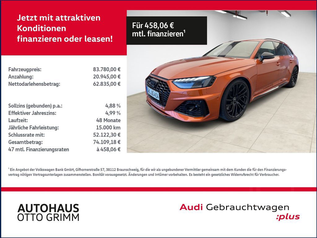 Audi RS4 Avant 2.9 TFSI quattro Tiptronic LEDER