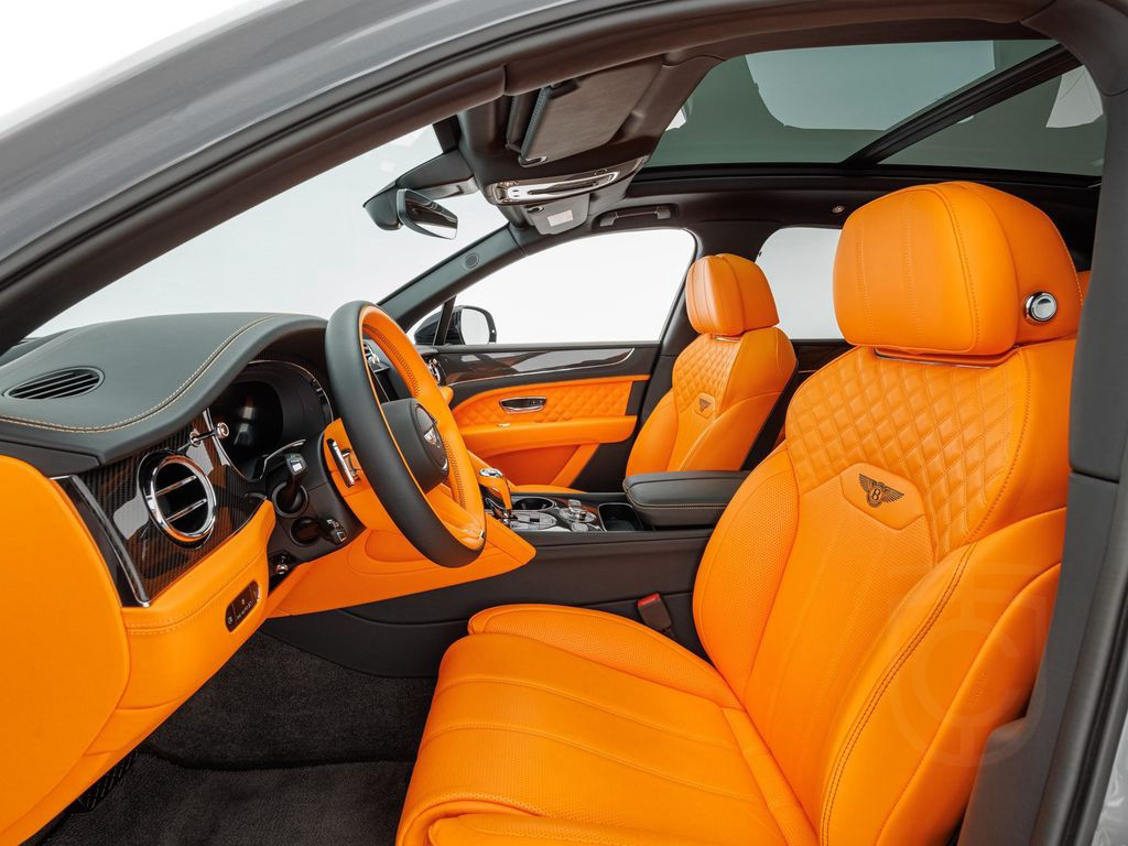 Bentley Bentayga S V8 / Mandarin - Lederfarbe