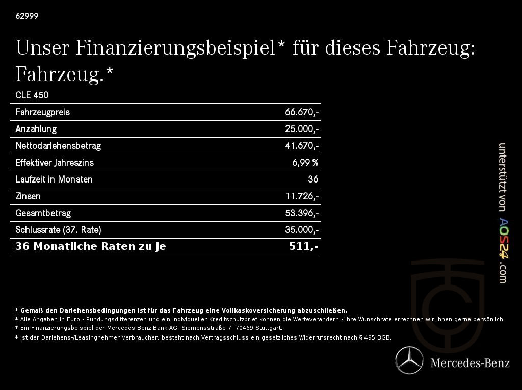 Mercedes-Benz CLE 450 COUPE AMG-LINE PREMIUM PANO UPE:99.686