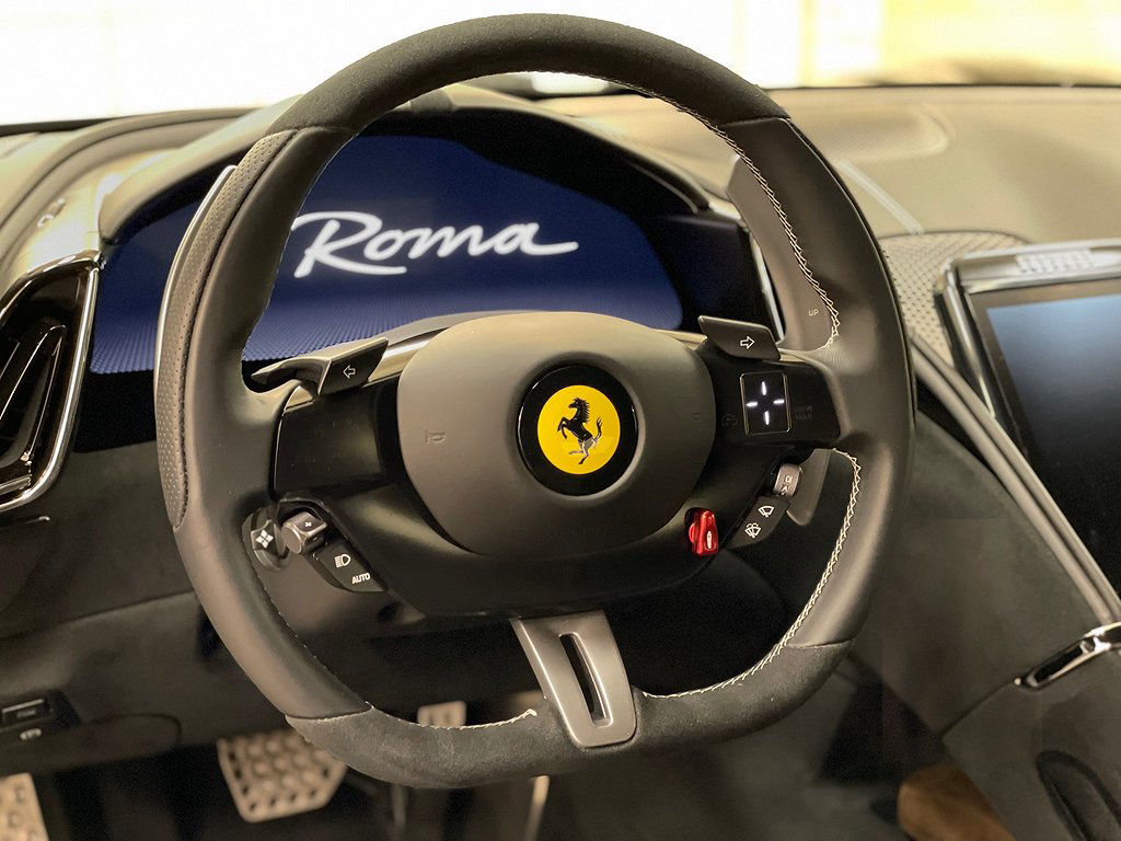Ferrari Roma 3.9 V8 DCT 620hk 2021 Kolfiber Sv-såld MOMSBIL