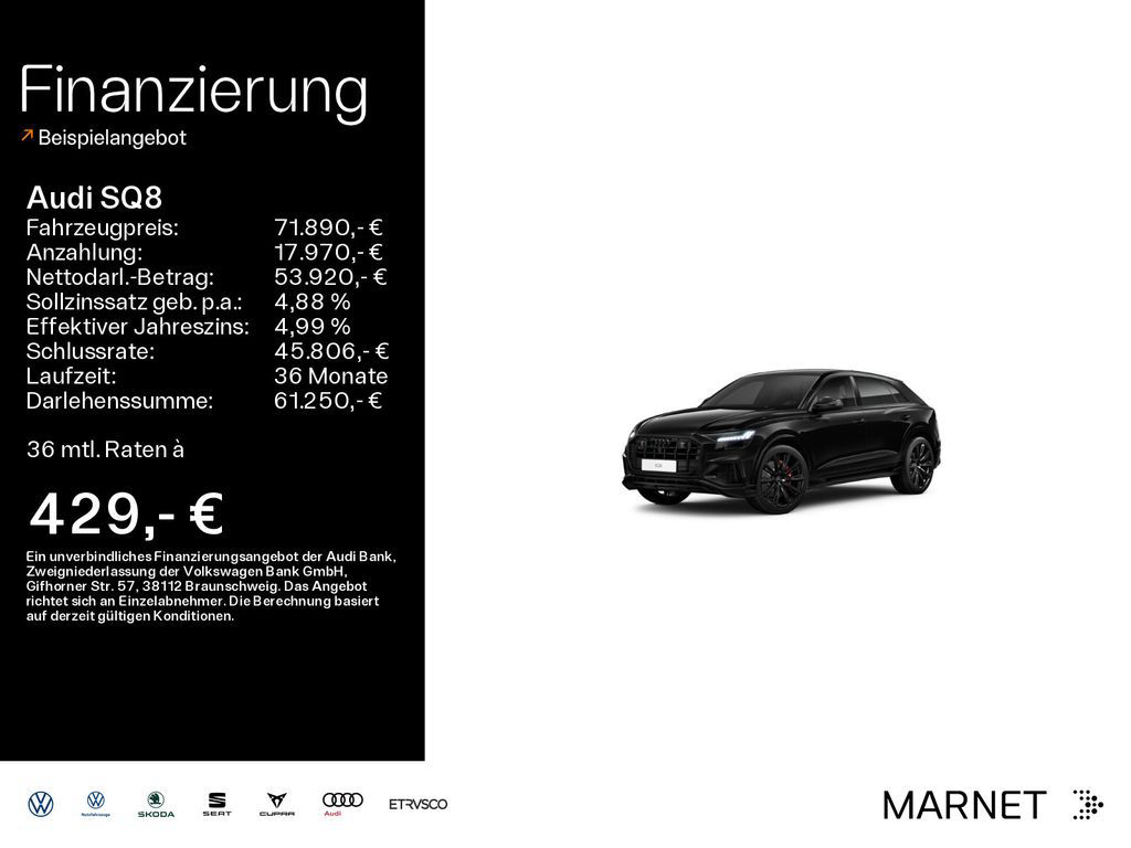 Audi SQ8 4.0 TFSI quattro competition plus*Navi*Matri