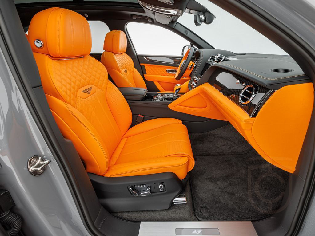 Bentley Bentayga S V8 / Mandarin - Lederfarbe