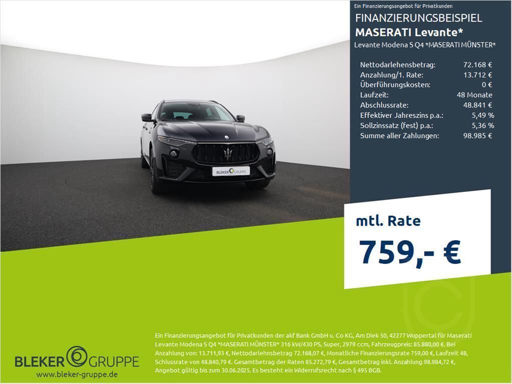 Maserati Levante Modena S Q4 *MASERATI MÜNSTER*