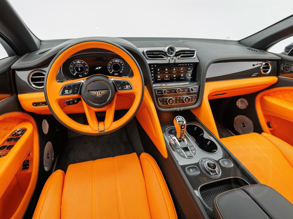 Bentley Bentayga S V8 / Mandarin - Lederfarbe