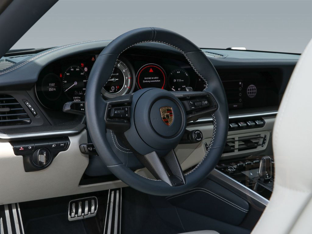 Porsche 992 911 Turbo S Cabrio Leder-crema Burmester